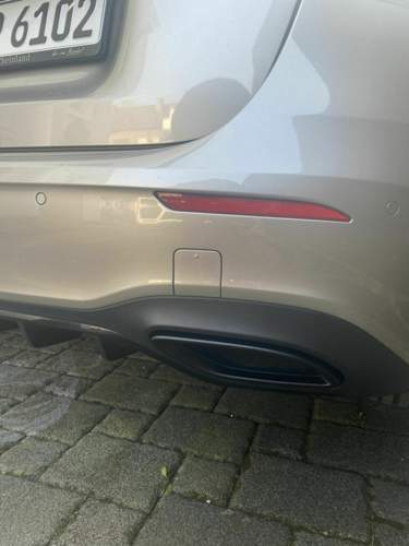 W177 Auspuffblenden schwarz foliert