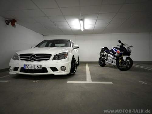 C63 amg + gsx-r 1000