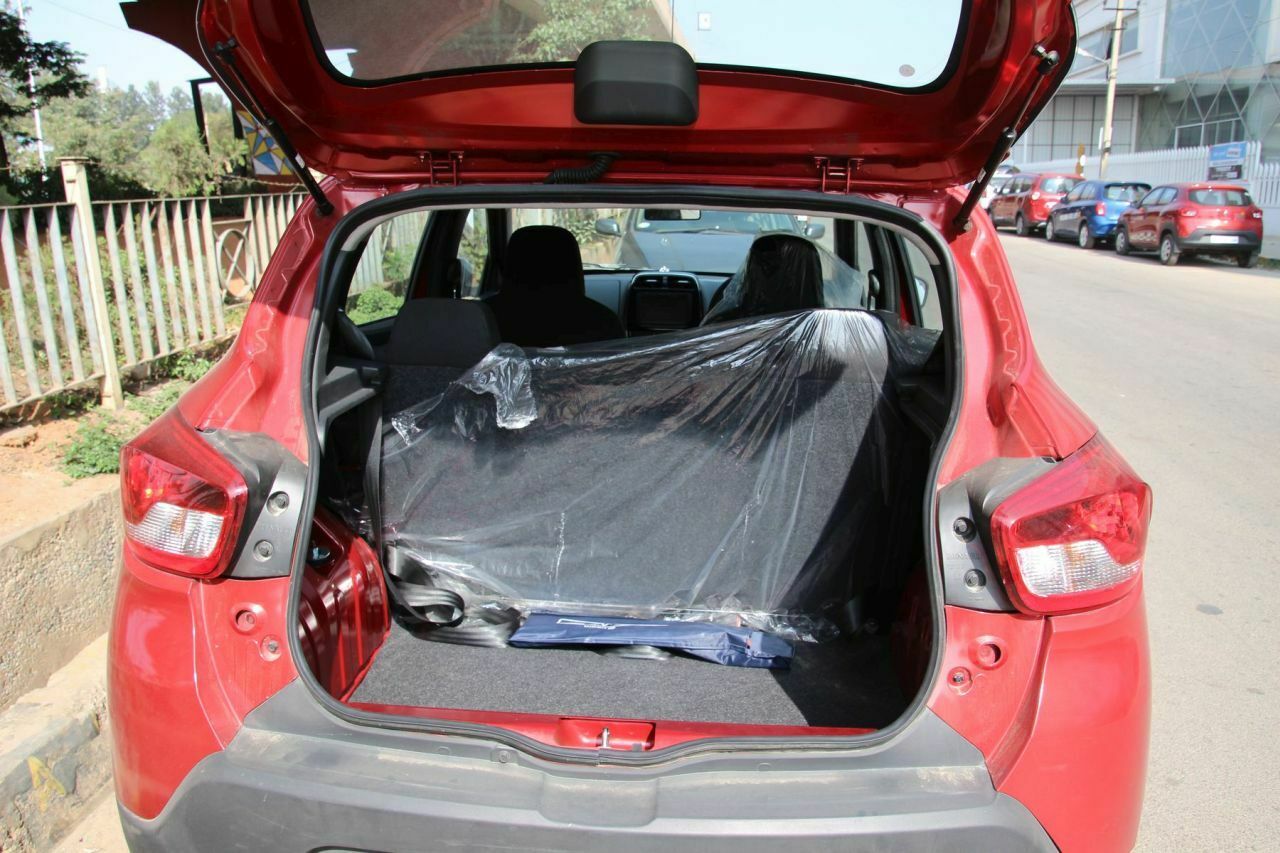 Der Kofferraum des Renault Kwid fasst 300 bis 1.115 Liter