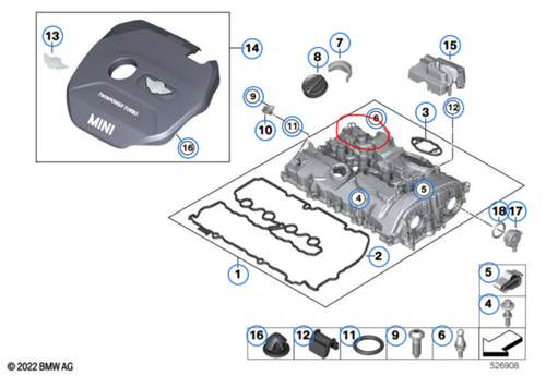Ventildeckel mit Stutzen