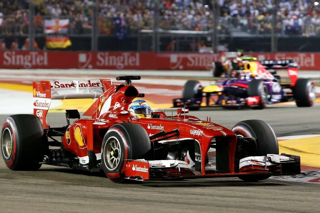 Ferrari beim Formel 1 Grand Prix in Singapur