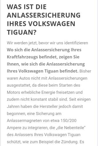 Anlassersicherung