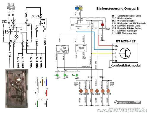 Warnblinker-blinker-komfortmodul