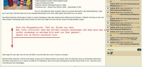 Bloguebersicht
