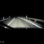 Über Land Nacht und Regen