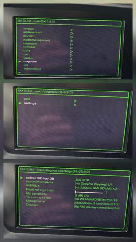 Green Menü Suche nach BT