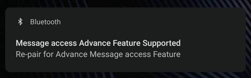 Bluetooth Meldung