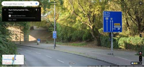 Vorwegweiser aus nördlicher Richtung