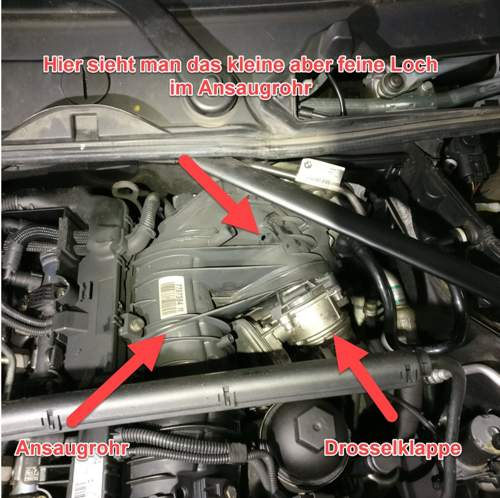 BMW 320d N47 Ansaugrohr undicht