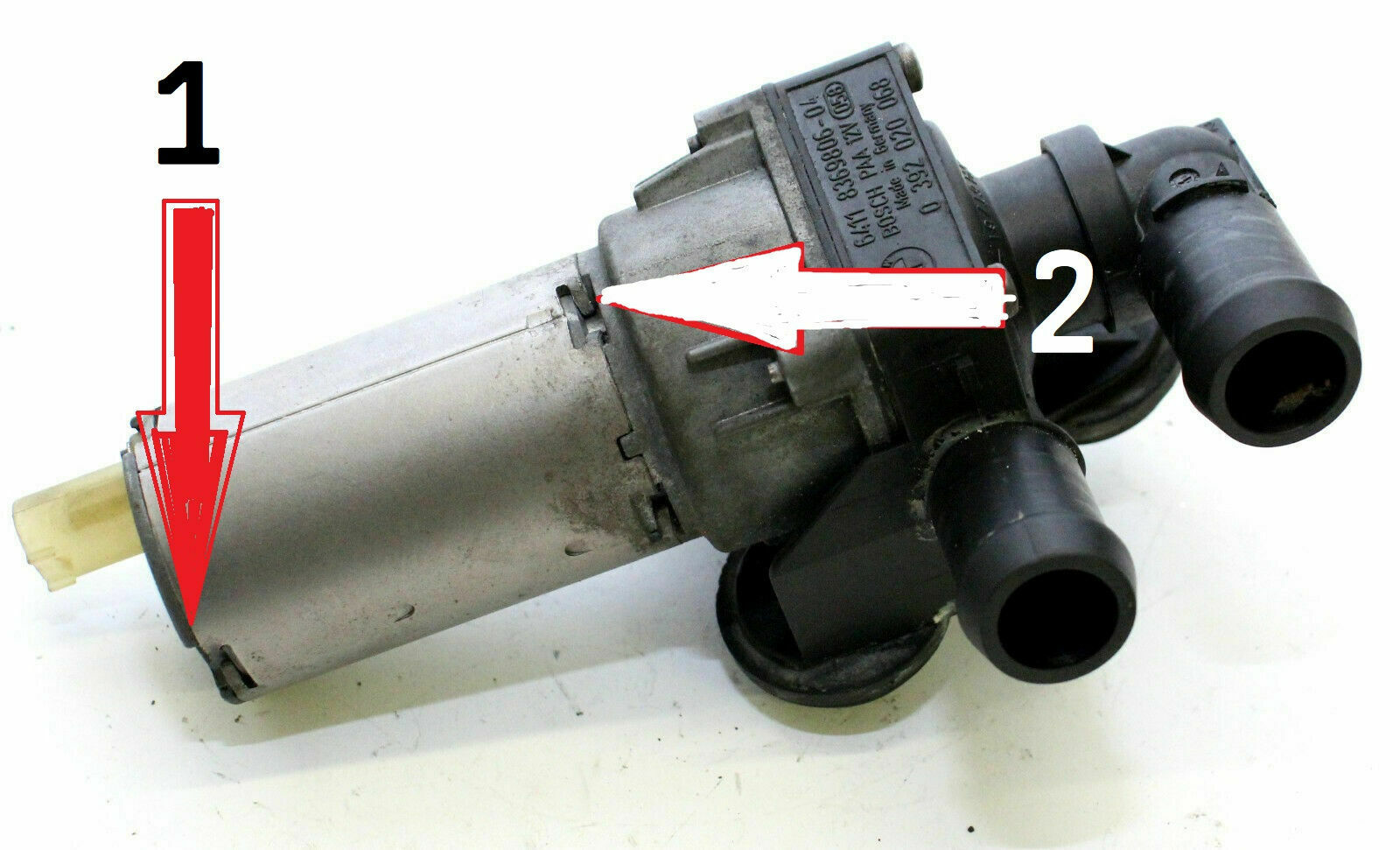 BMW 320d E90 M47N2 Zusatzwasserpumpe Kohletausch
