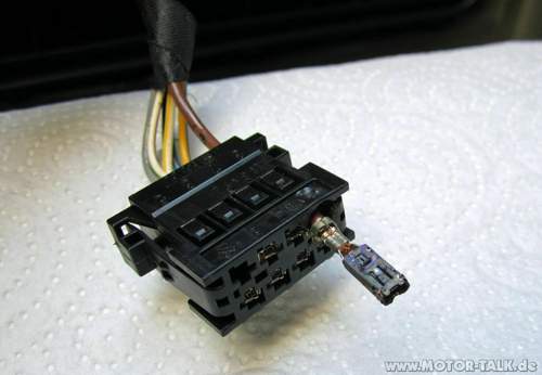 Stecker verschmort