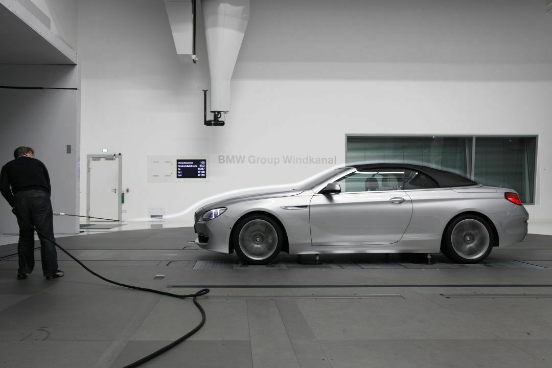 BMW 6er  Cabrio Windkanal