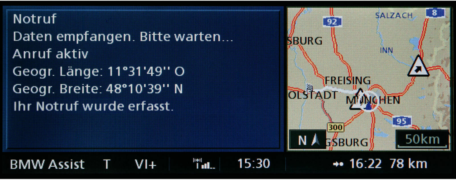 BMW ConnectedDrive jetzt mit Erweitertem Notruf