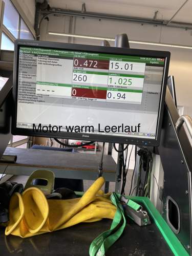 Motor warm leerlauf