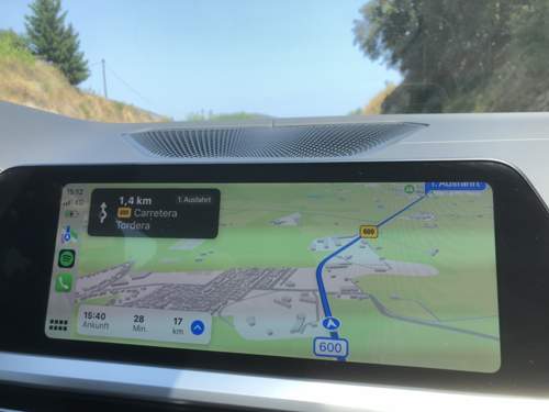 Apple Karten im Display