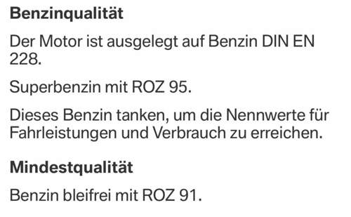 Benzinqualität