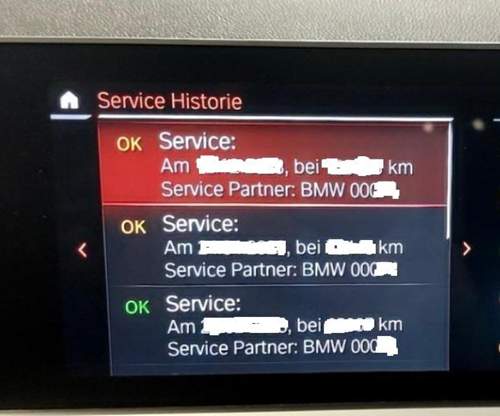 Servicehistorie mit BMW-Service Partner