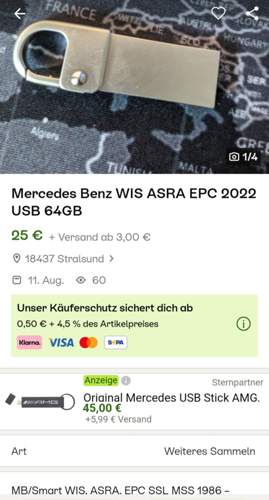 Screenshot WIS EPC