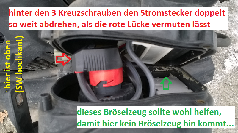 Bora rechtes Xenon flackert - Zündgerät austauschen? alte Version!