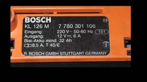 Bosch Ladegerät