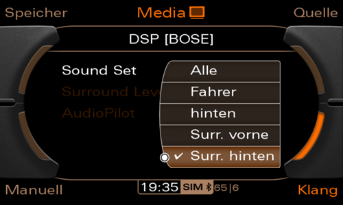 Bose-einstellungen