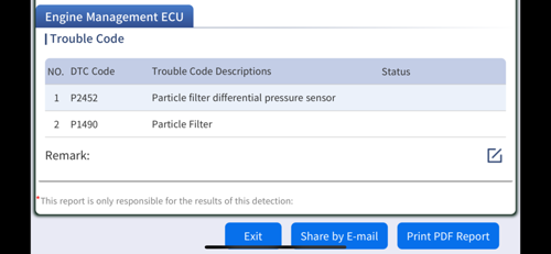 Fehlender Partialdrucksensor erkannt