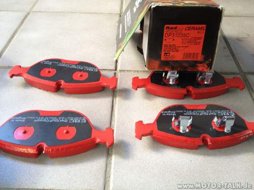Ebc-redstuff für Audi TT 3.2 vorne