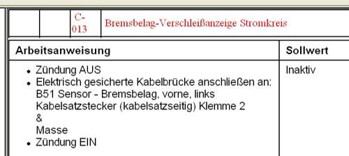 Verschleißwarnkontakt