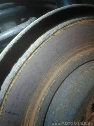 Bremsscheibe hinten 2 Tage Standzeit