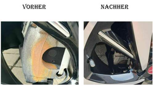 Bremssattel vorher nachher
