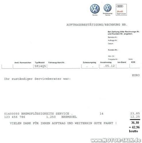 G6 BF Rechnung