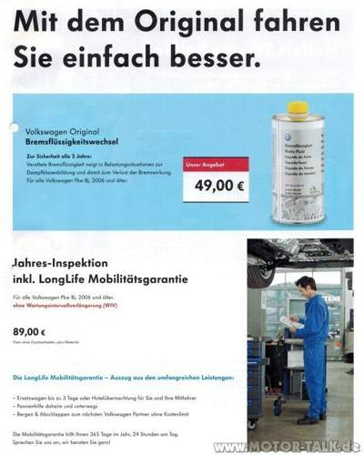 VW PKW 2006 und älter BF Pauschale