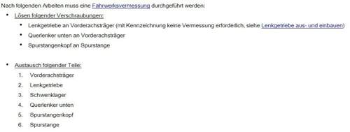 Fahrwerksvermessung
