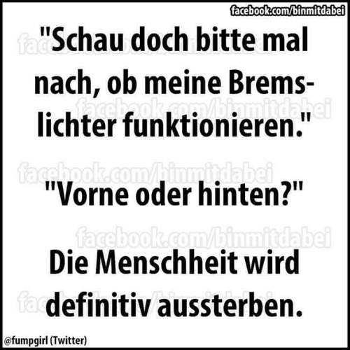 Bremslichter Witz