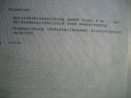 TÜV Bericht