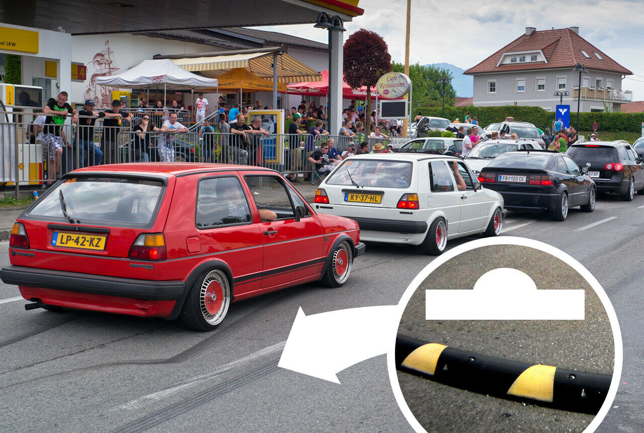 Bremsschwellen in Velden: Rund um die Mischkulnig-Tankstelle sollen die Tuner nicht mehr rasen