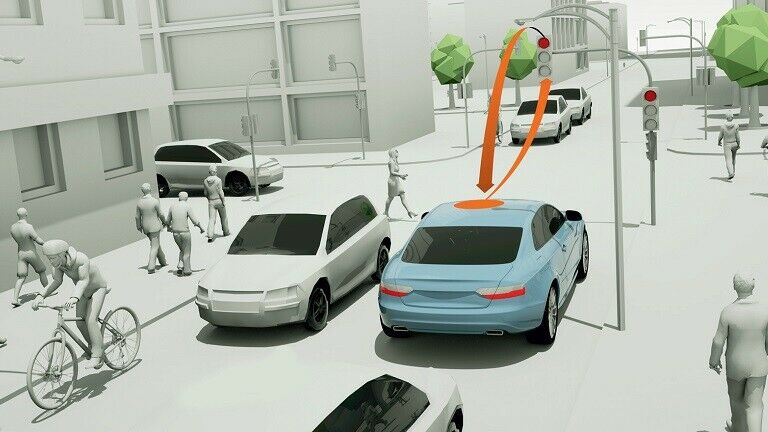 Künftig sollen die Autos mit der Infrastruktur kommunizieren - zum Beispiel mit den den Ampeln. Dafür legt die Regierung ein Forschungsprogramm auf