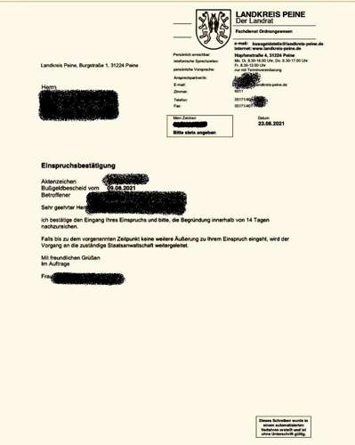 Landkreis Peine schreiben vom 23. August