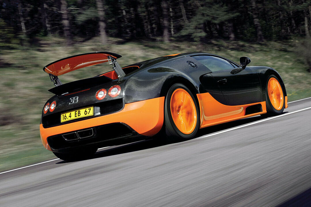 Der Bugatti Veyron 16.4 Super Sport ist mit 431,072 km/h das schnellste Serienfahrzeug