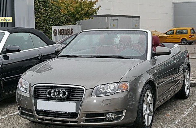 Cabrio 8h Alpakabeige + Leder weinrot (mit Bilder)
