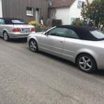 Beide neu sehr teuer ….hier das Audi Cabrio noch mit alten Verdeck