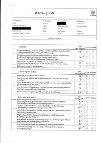 Wartungsliste