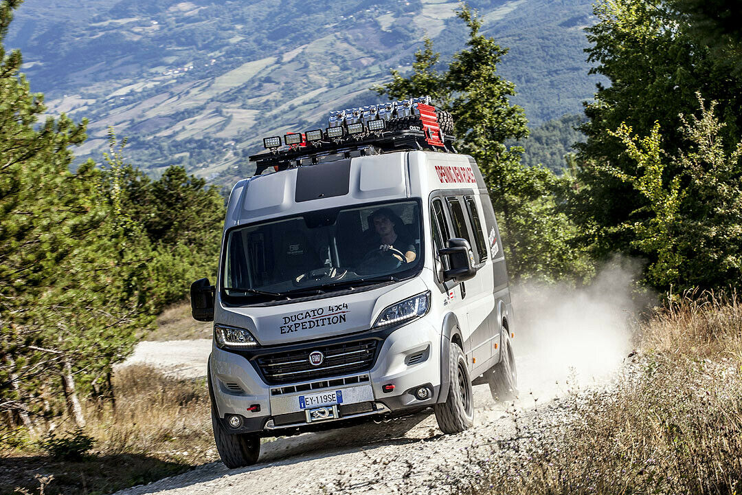 Der Fiat Ducato 4x4 Expedition verfügt über Allradantrieb