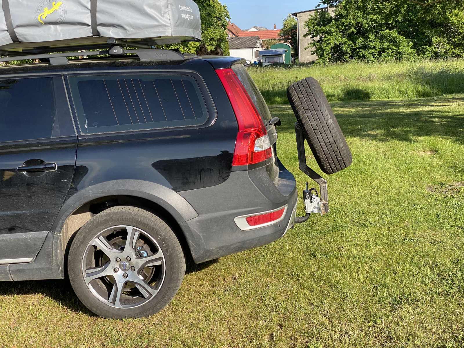Camping im V70