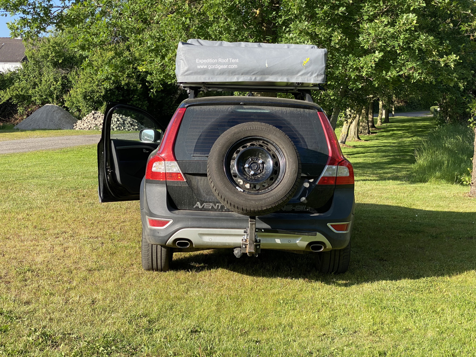 Camping im V70
