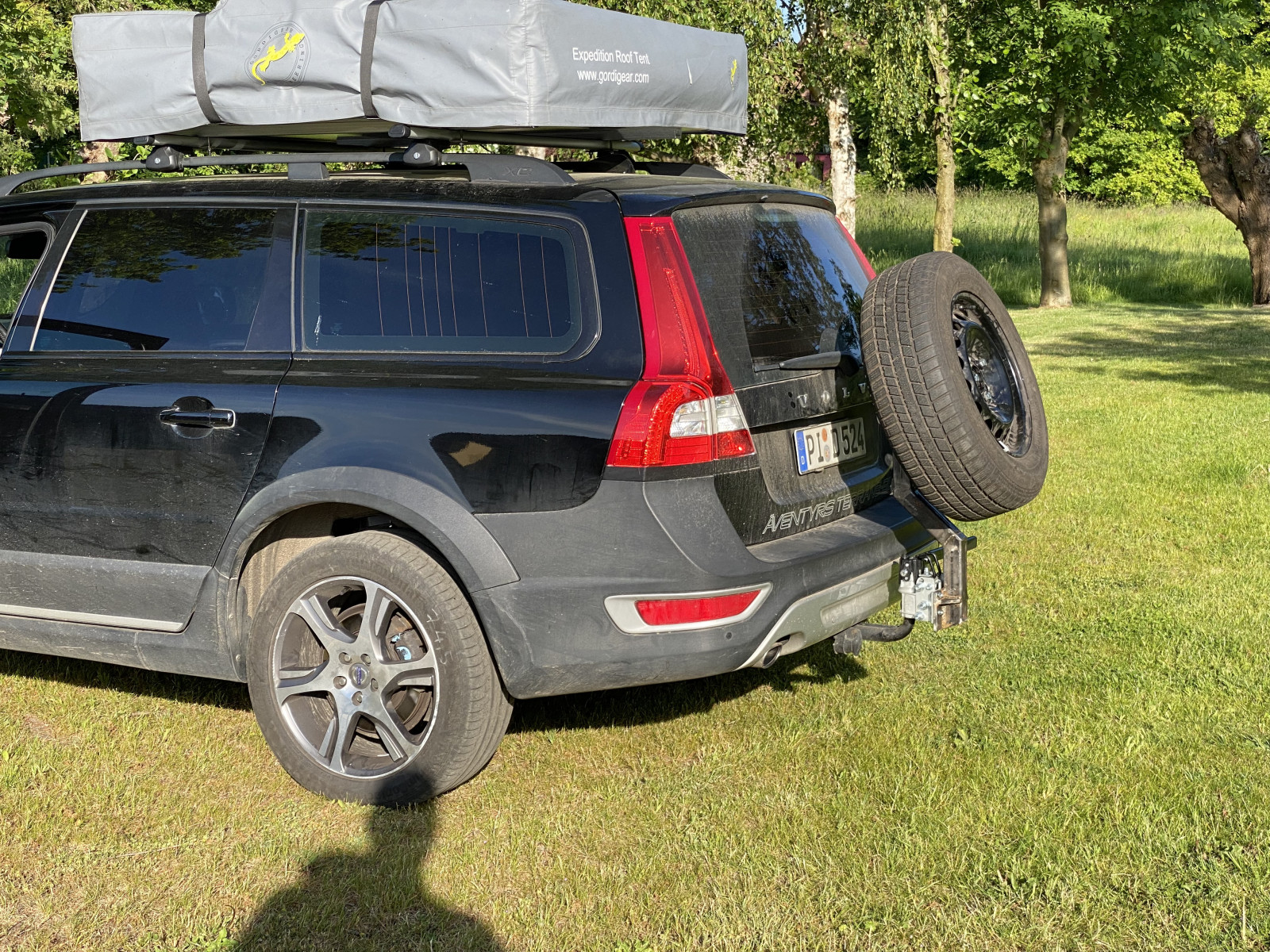 Camping im V70