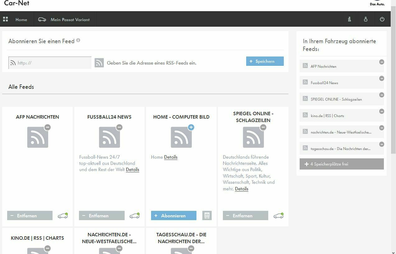 Car-Net Webportal Problem