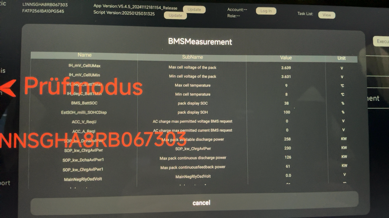 Car Scanner Xpeng G9 - welche Einstellungen
