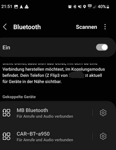 Bluetooth Verbindung