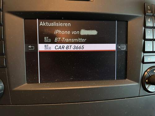 Bluetooth Geräteliste
